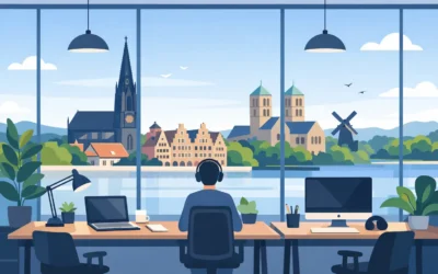 Agentur-Büro als Arbeitsplatz für mehr Fokus
